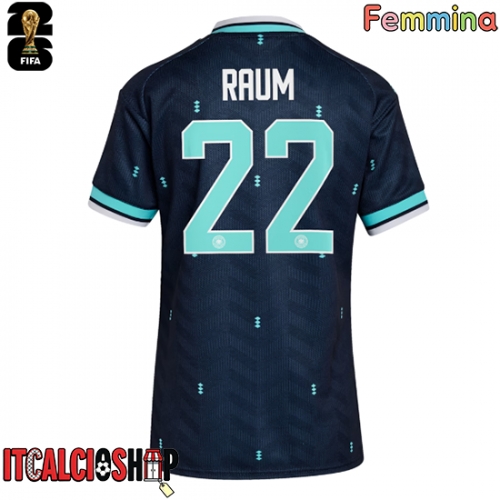 Germania David Raum #22 Seconda Maglia Femmina Mondiali 2026 Manica Corta